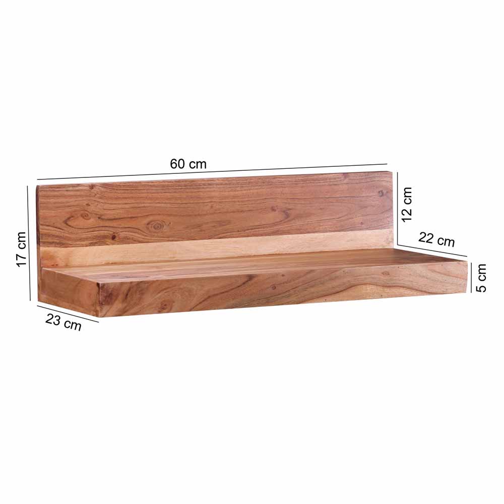 Holz-Wandboard Vislan in L-Form