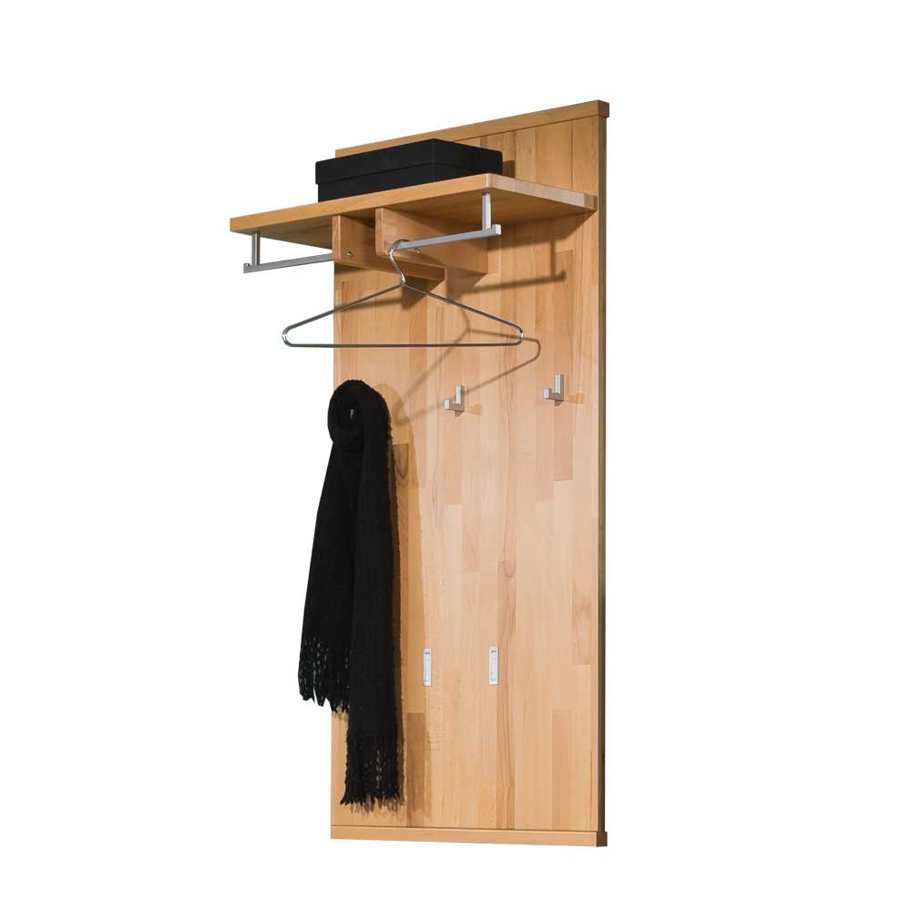 Wand Flurgarderobe Wislama aus Kernbuche Massivholz