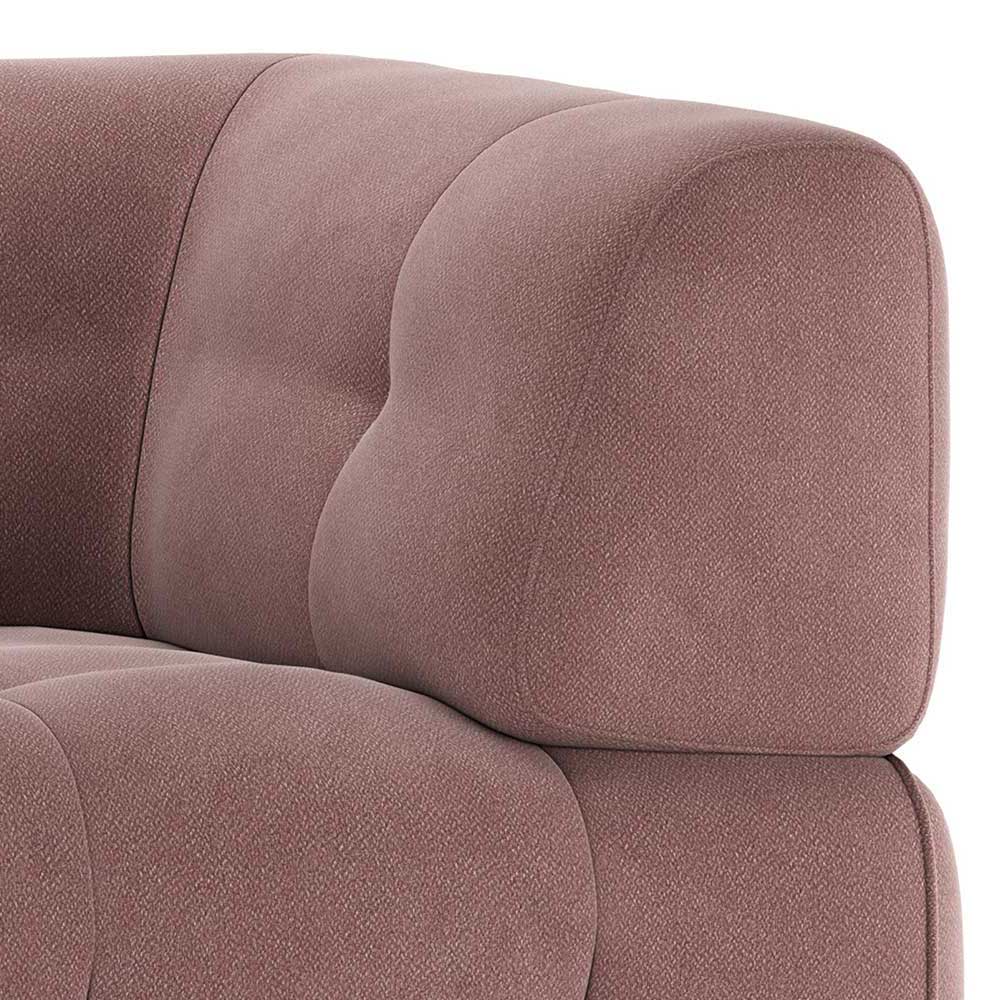 Modulsofa Ecke rechts in Mauve Stoff - Charin