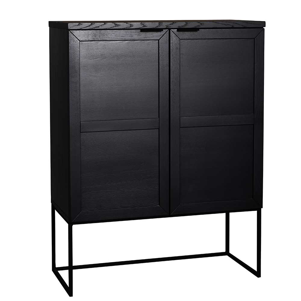 95x125x41 Industrial Schrank in Schwarz - Meciva