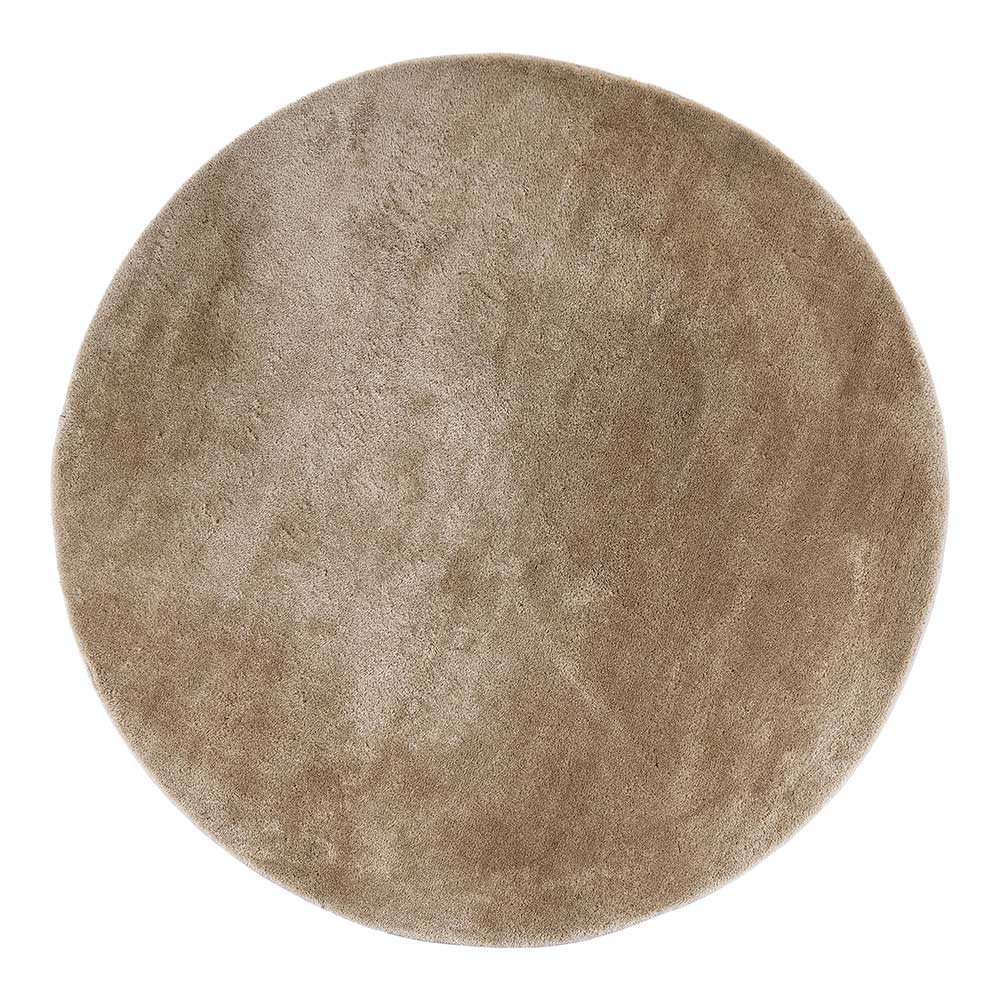 Teppich mit 160 cm Durchmesser in Beige - Hilde