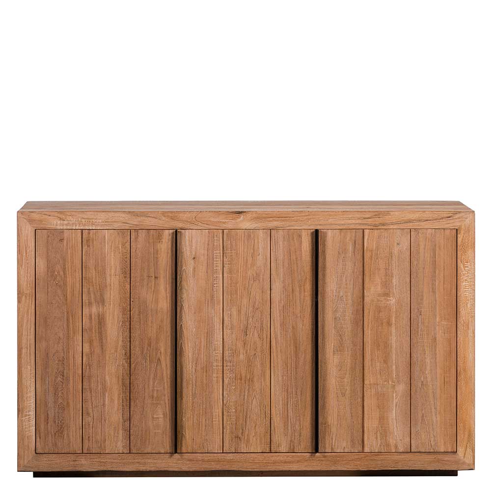 3-türiges Sideboard aus Teak Massivholz - Myons