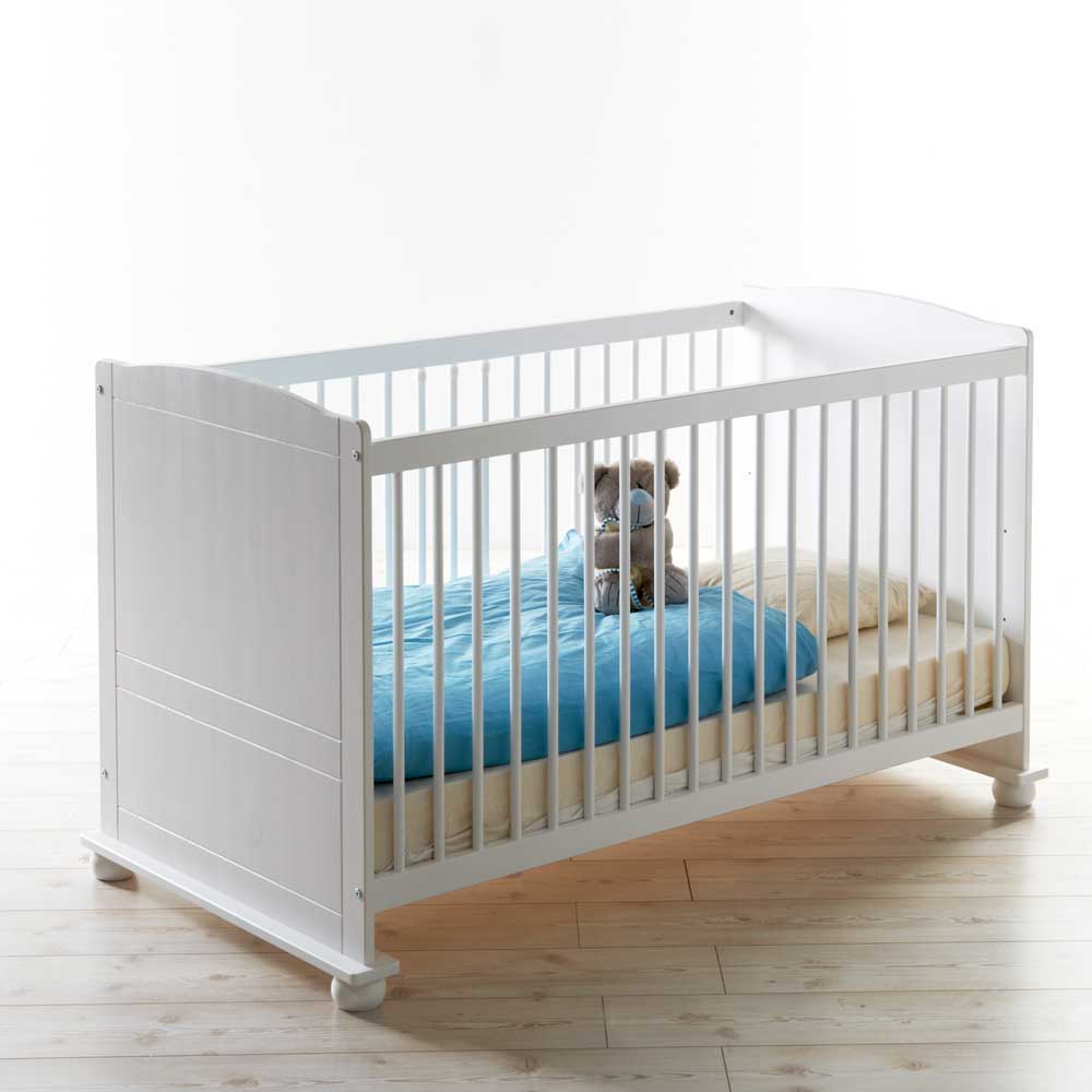 Komplett Babyzimmer Narcisso in Weiß (fünfteilig)