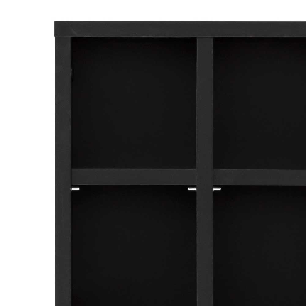 31x131x22 Badschrank in Schwarz & Gold - Vulcanisa