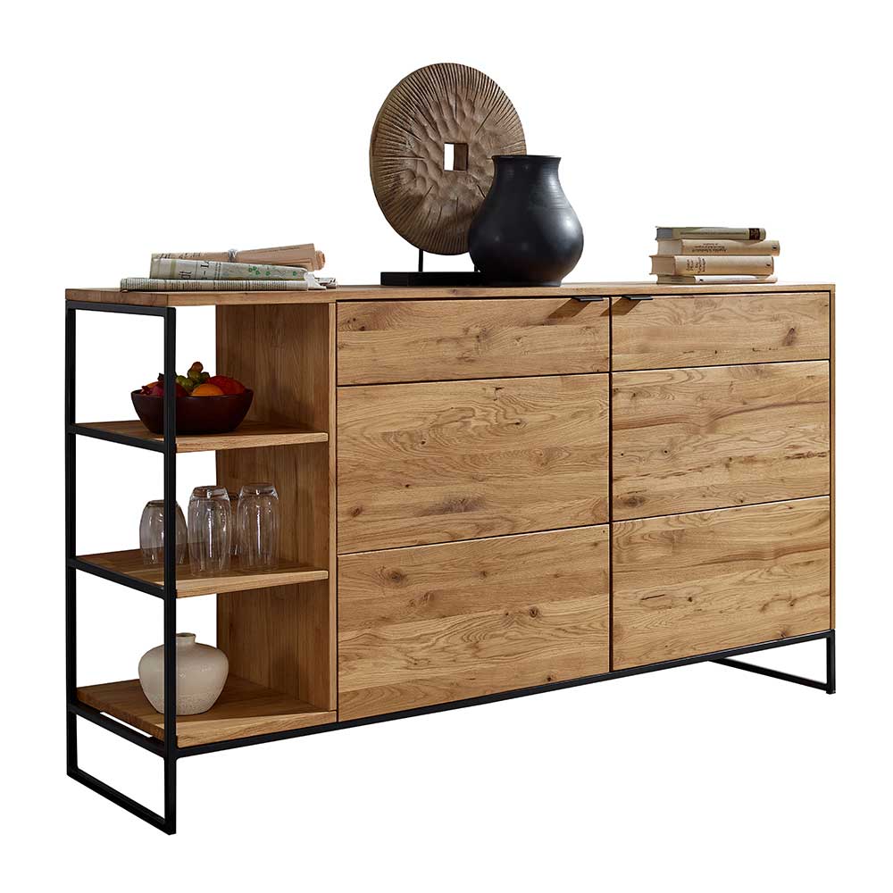 Sideboard mit 2 Türen & Regal 150x85x40 cm - Varzado