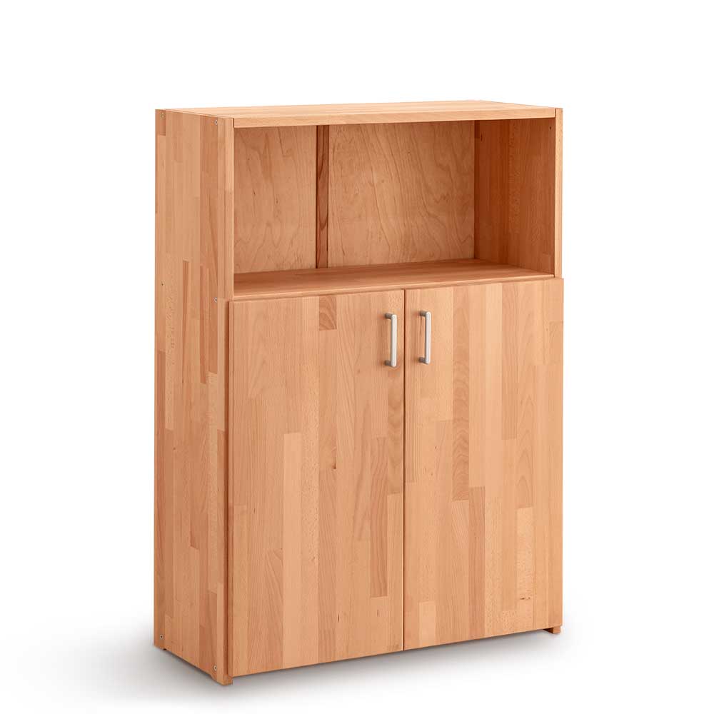 80x112x33 Buchenholz Aktenschrank mit Fach - Bash