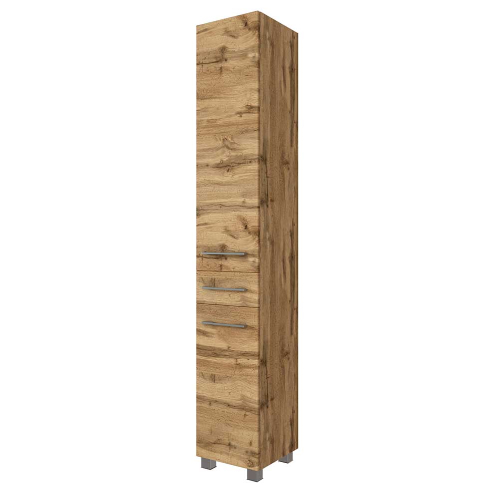 30x180x35 Badezimmer Hochschrank 2-türig - Lemnas