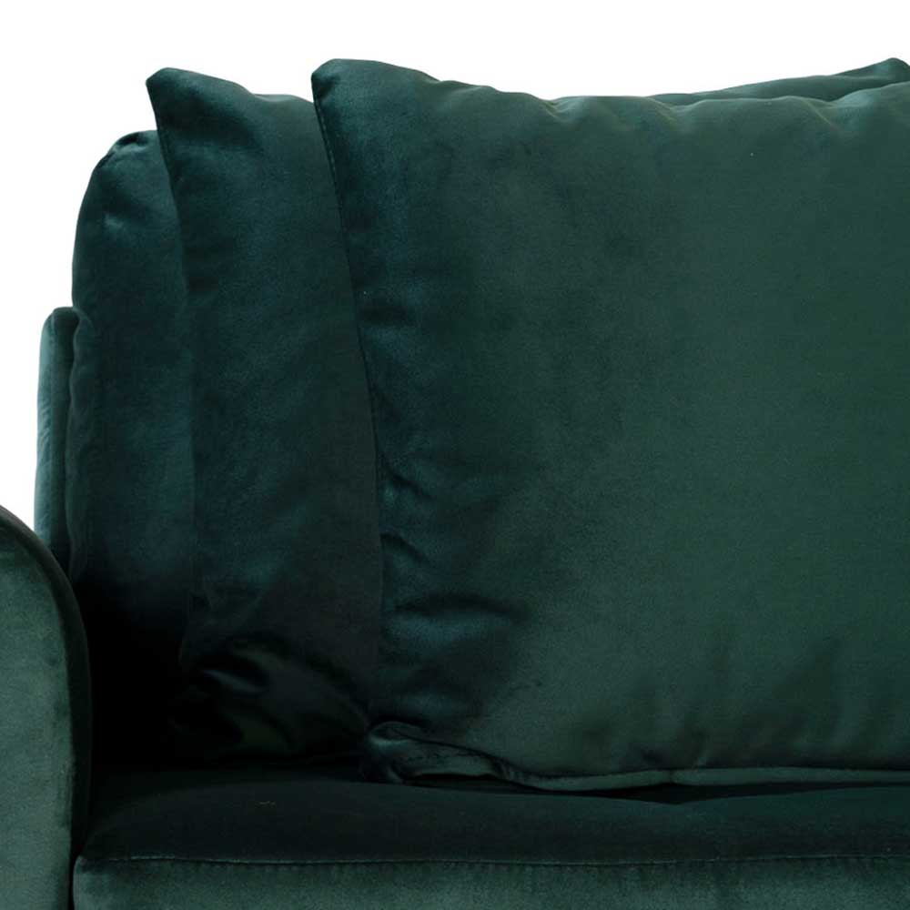 290x76x170 Samt Ecksofa im Skandi Design - Bonisa