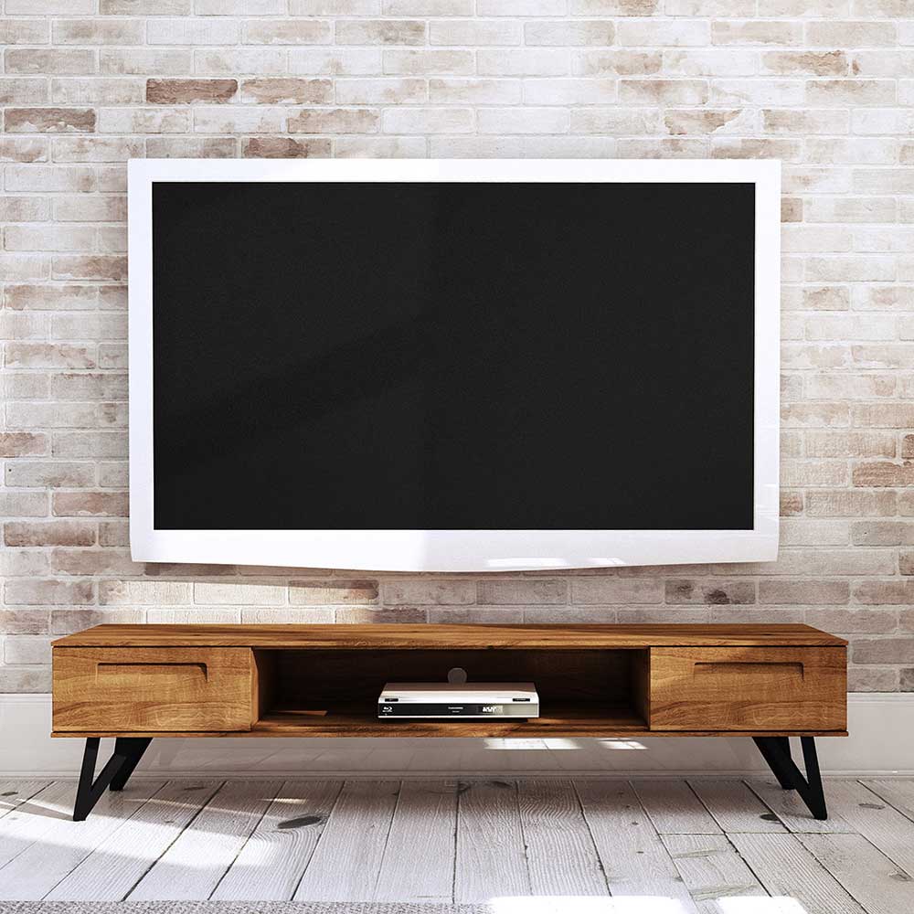 182x42x45 TV Unterschrank aus Wildeiche - Mandirov