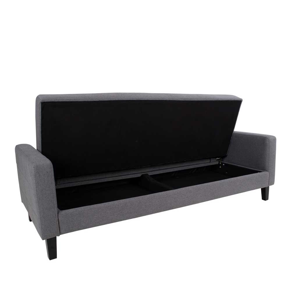 204x81x85 3-Sitzer Schlafsofa in Grau - Industry