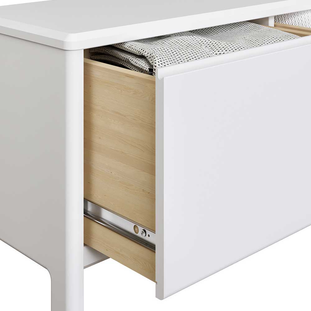 Flur Schrank & Lowboard & Spiegel Set - Oranias (dreiteilig)