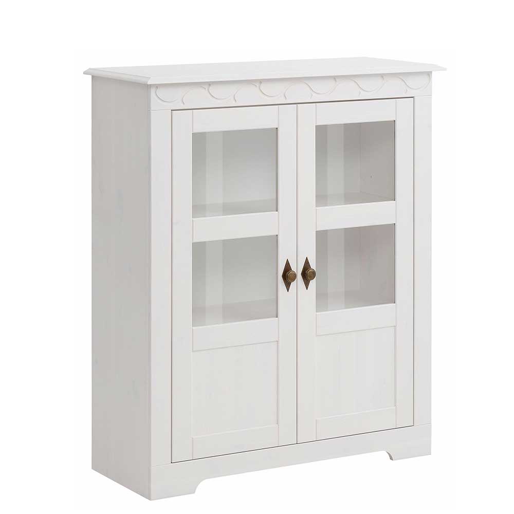 122x80x35 Weißes Highboard lackiert - Blinnov