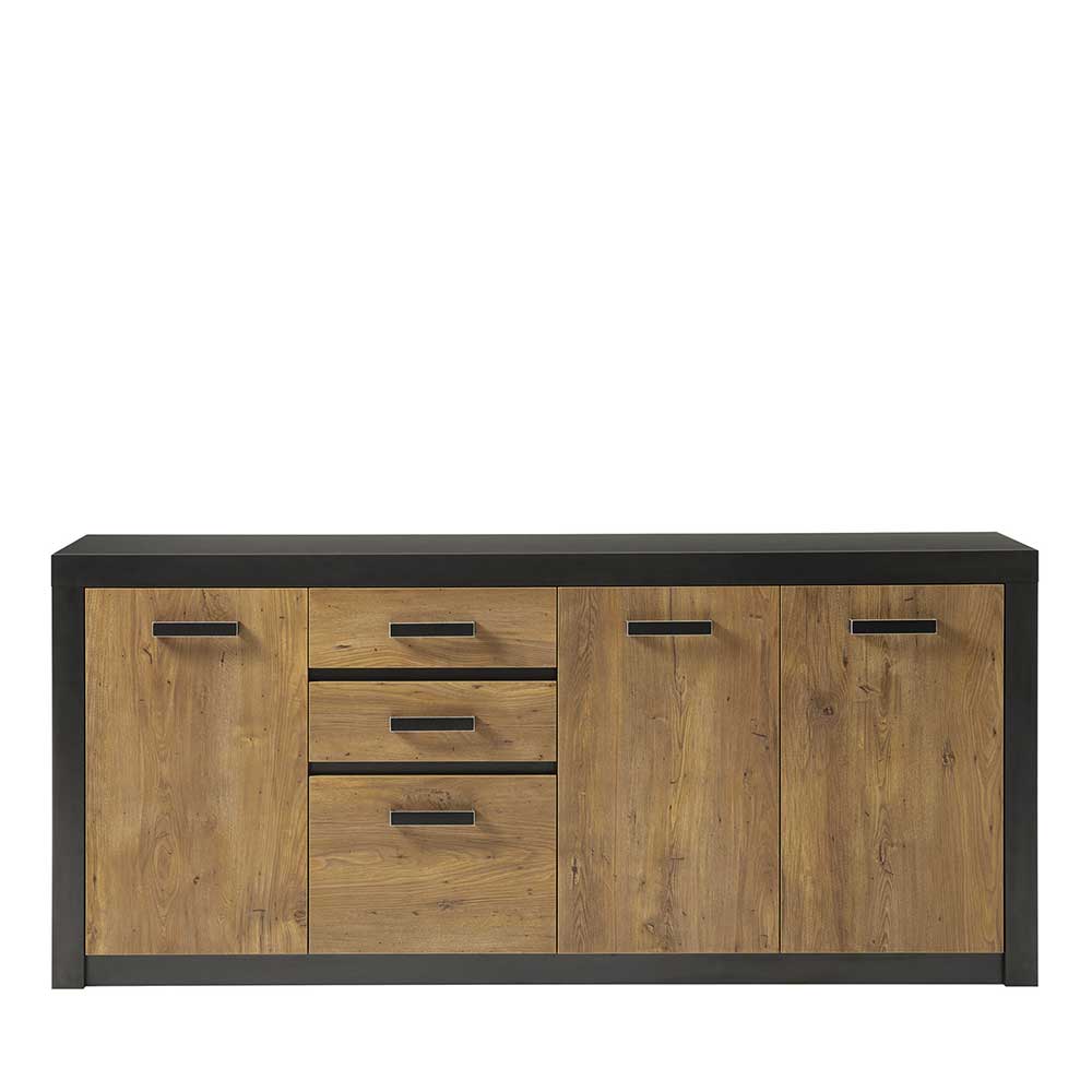 198cm langes Sideboard in Kastanie Holz-Optik - Ebrican