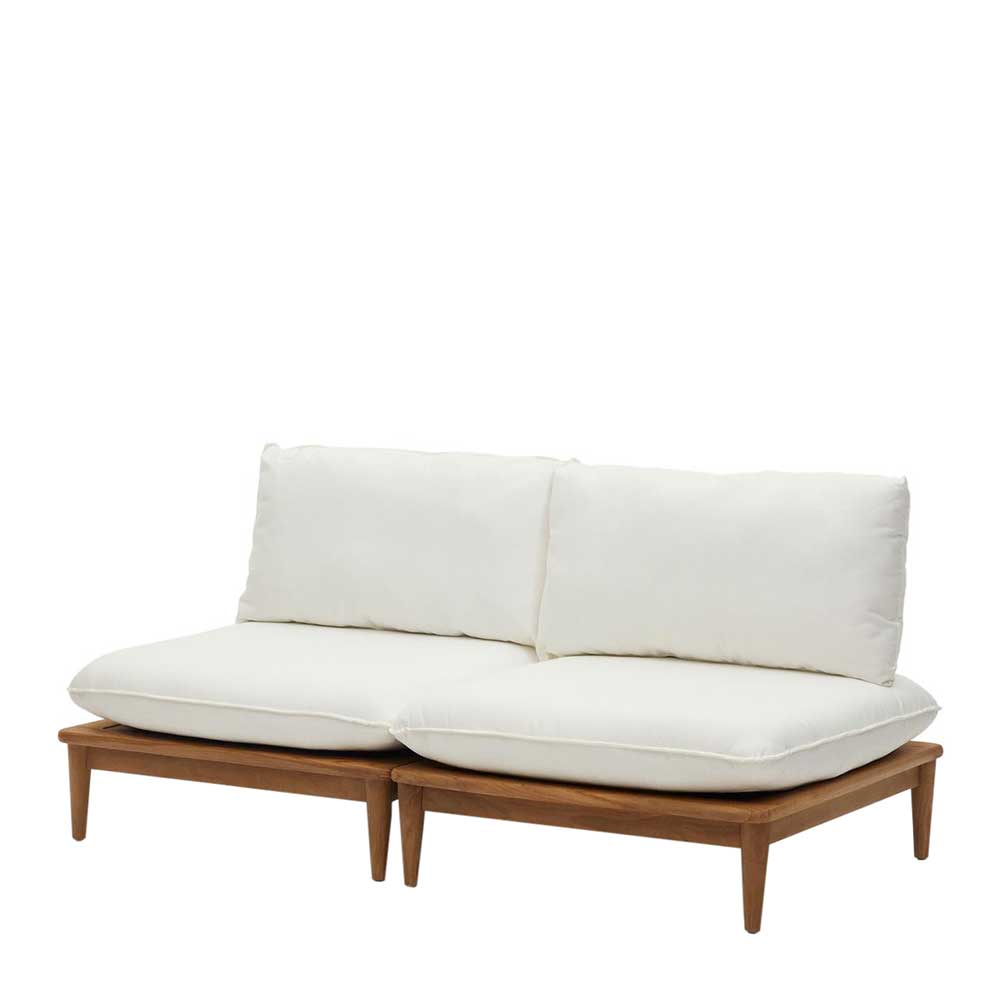 Modulsofa Teak aus zwei Elementen - Palm