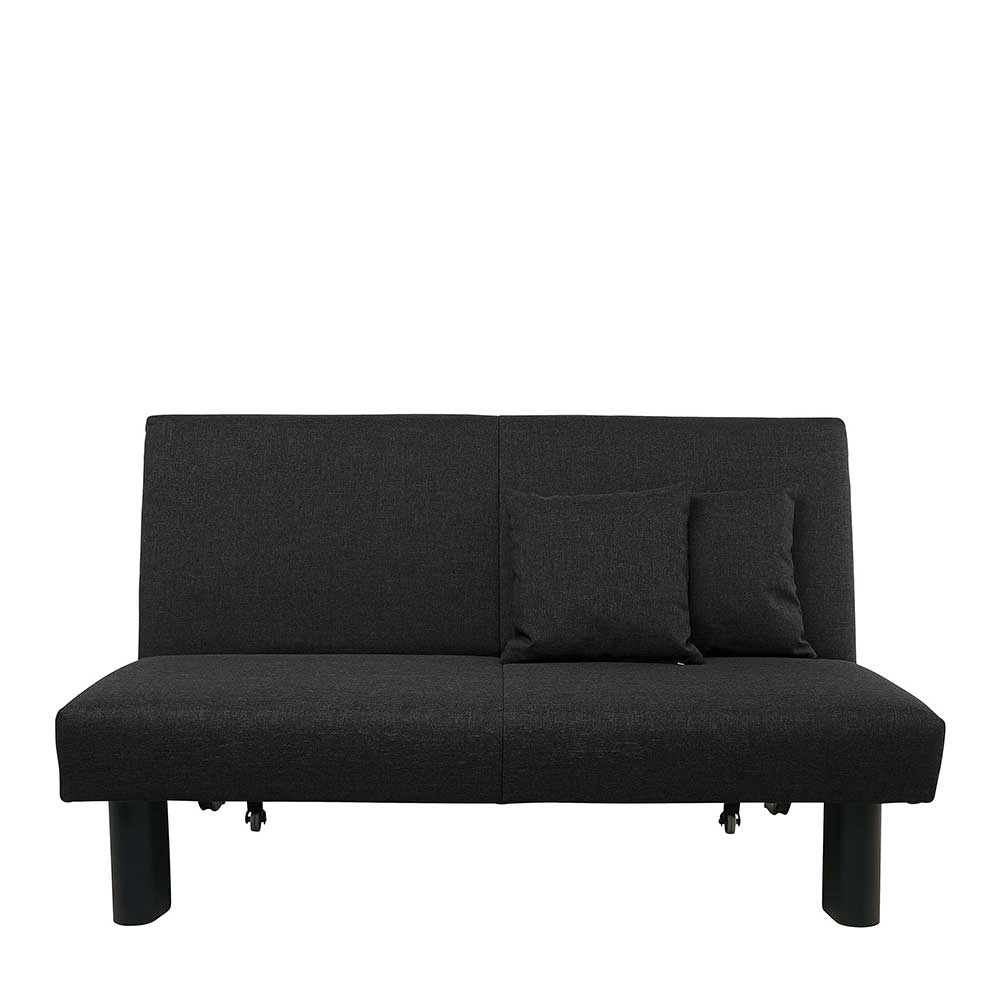 Zweisitzer Faltsofa in Schwarz - Lardias