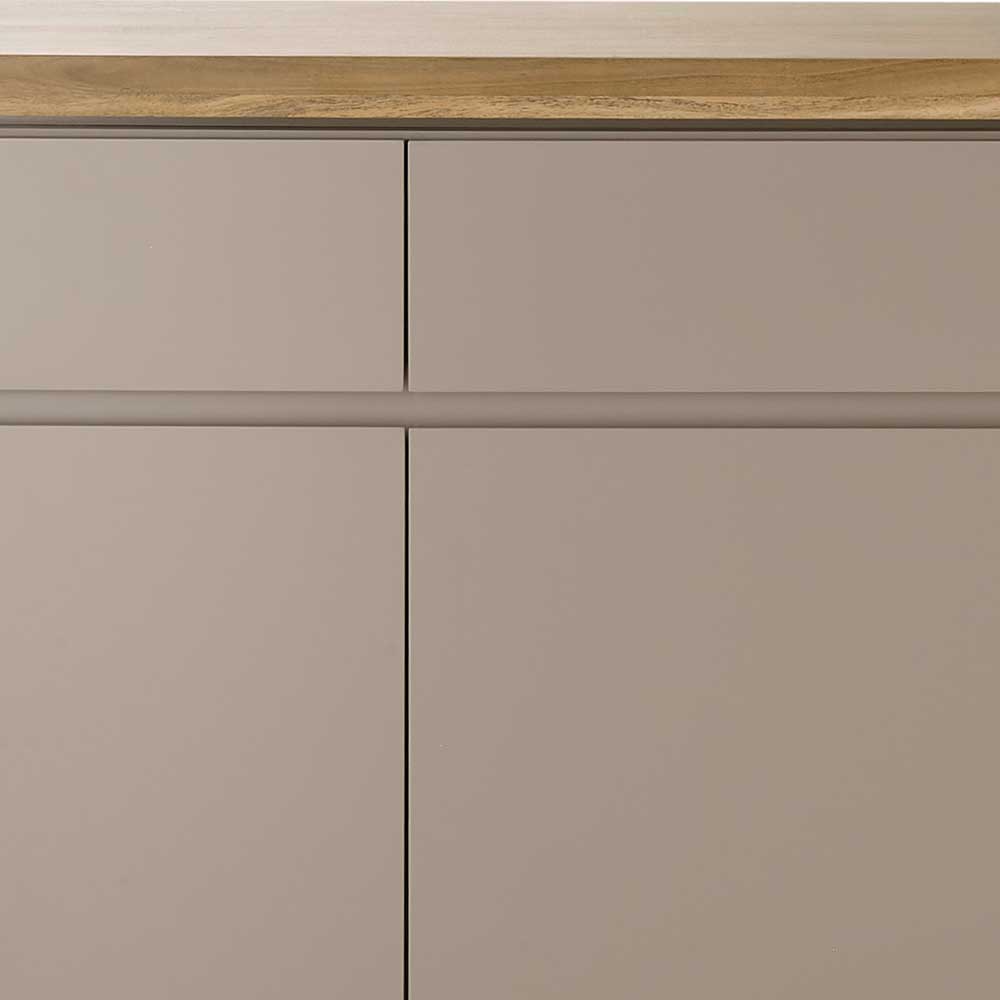 200x86x40 Sideboard Anrichte in Taupe & Akazie - Anja