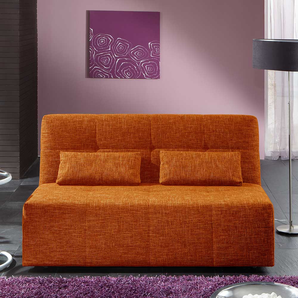 Ausklappbares Sofa in Orange - Matrona