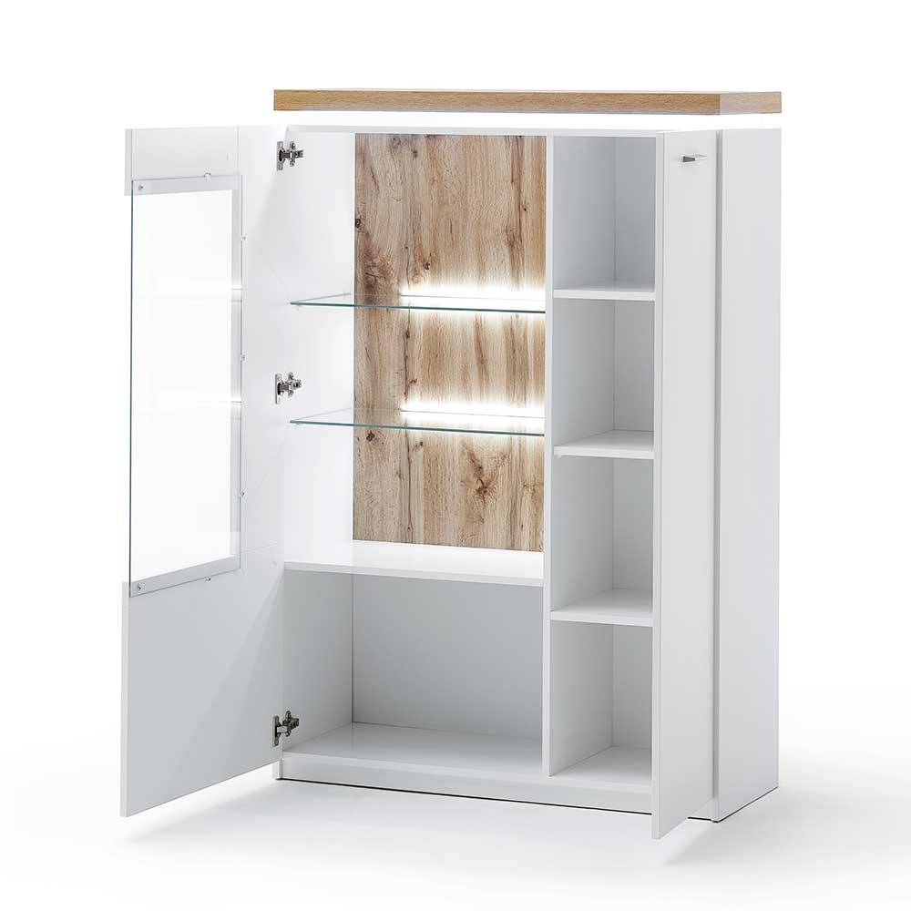 98x143x38 Design Highboard mit Beleuchtung LED - Caldri