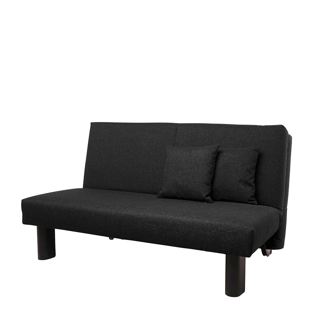 Zweisitzer Faltsofa in Schwarz - Lardias