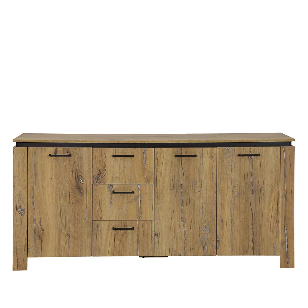 180x86x38 Sideboard in Zinneiche Optik - Traudarian