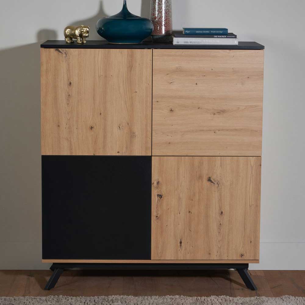 110x125x40 4-türiges Highboard modern - Heraklion