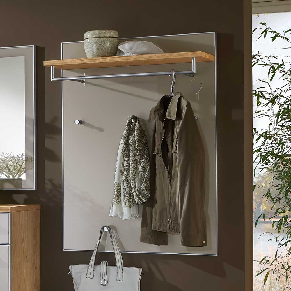 Wandpaneel Garderobe Diecca in Taupe