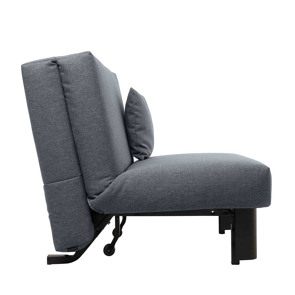 Faltsofa in Blau mit Schwarz - Florin