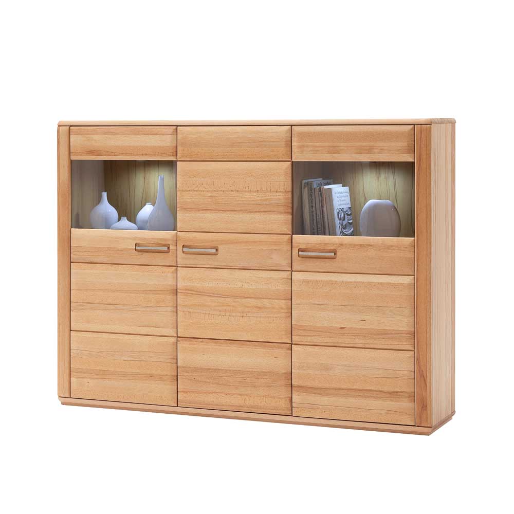 Highboard Athias aus Kernbuche