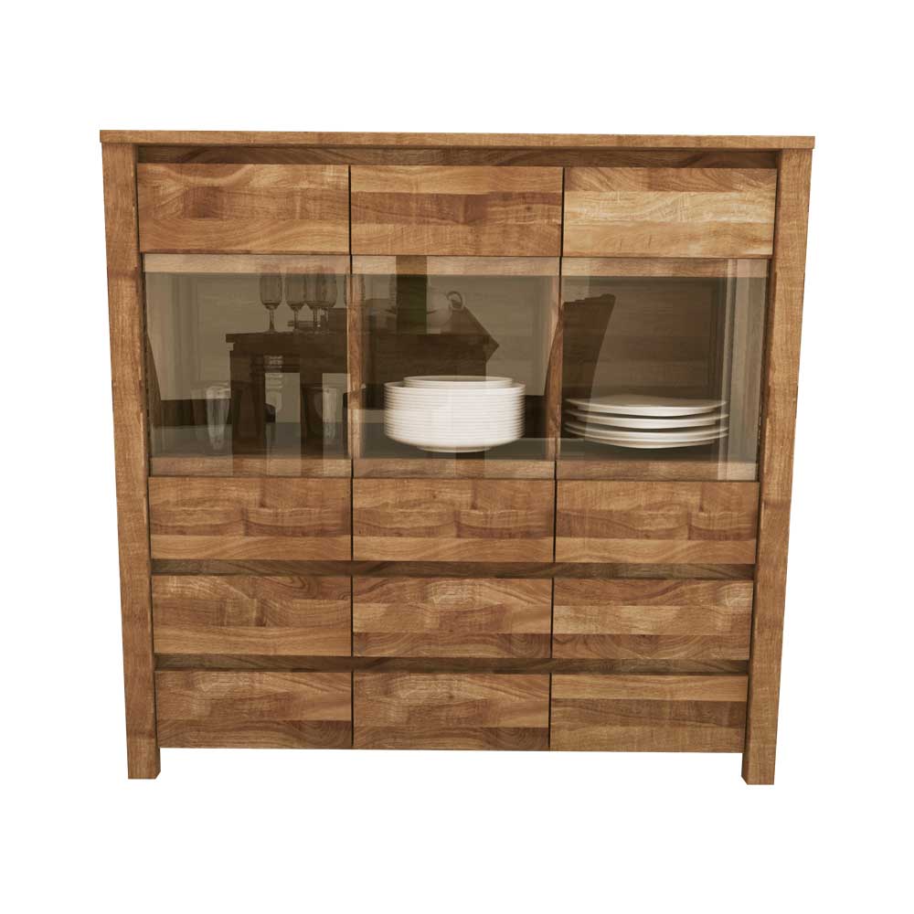 Esszimmer Sideboard Nadalia aus Wildeiche Massivholz