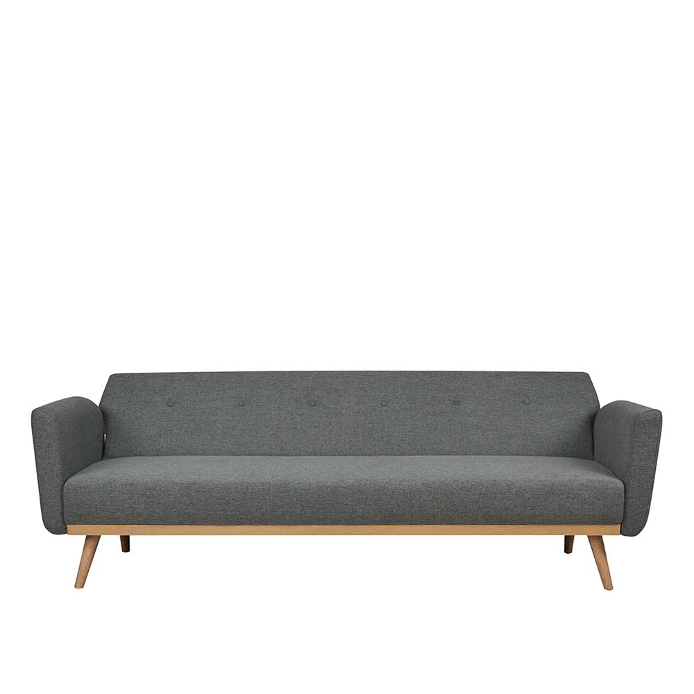 Scandi Chic Schlafcouch in Dunkelgrau & Natur - Giorgio