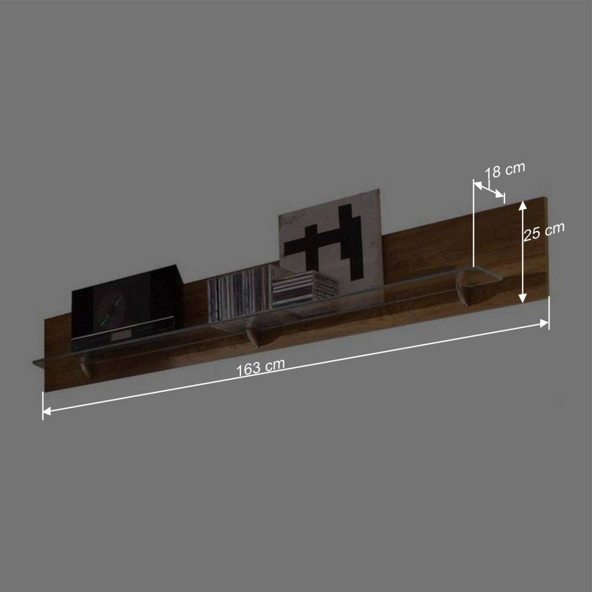 Set Design Wohnwand aus Asteiche - Landuva (vierteilig)