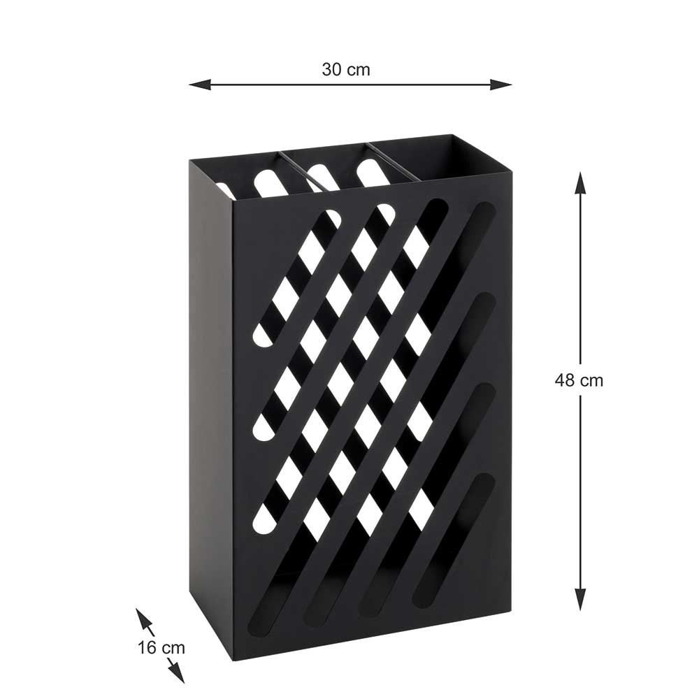 Regenschirmständer aus schwarzem Metall - Nikosia