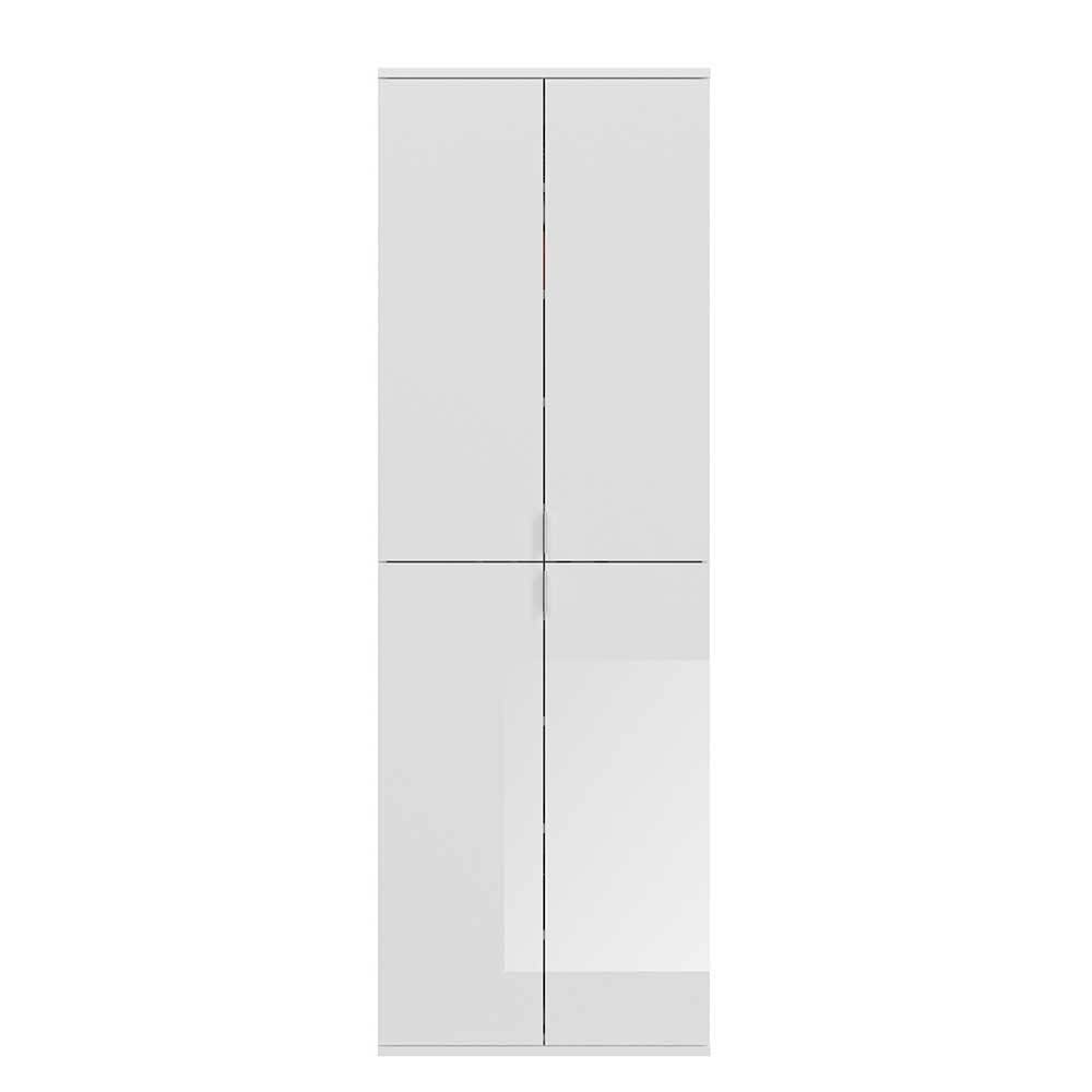 Kompakter Kleiderschrank 122x193x34 cm - Ejulia (zweiteilig)