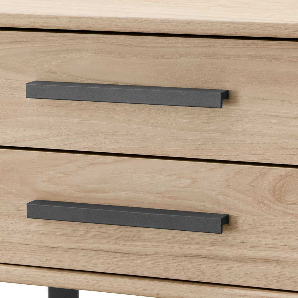 Loft Doppelbett & Schwebetüren Schrank - Licruva (vierteilig)