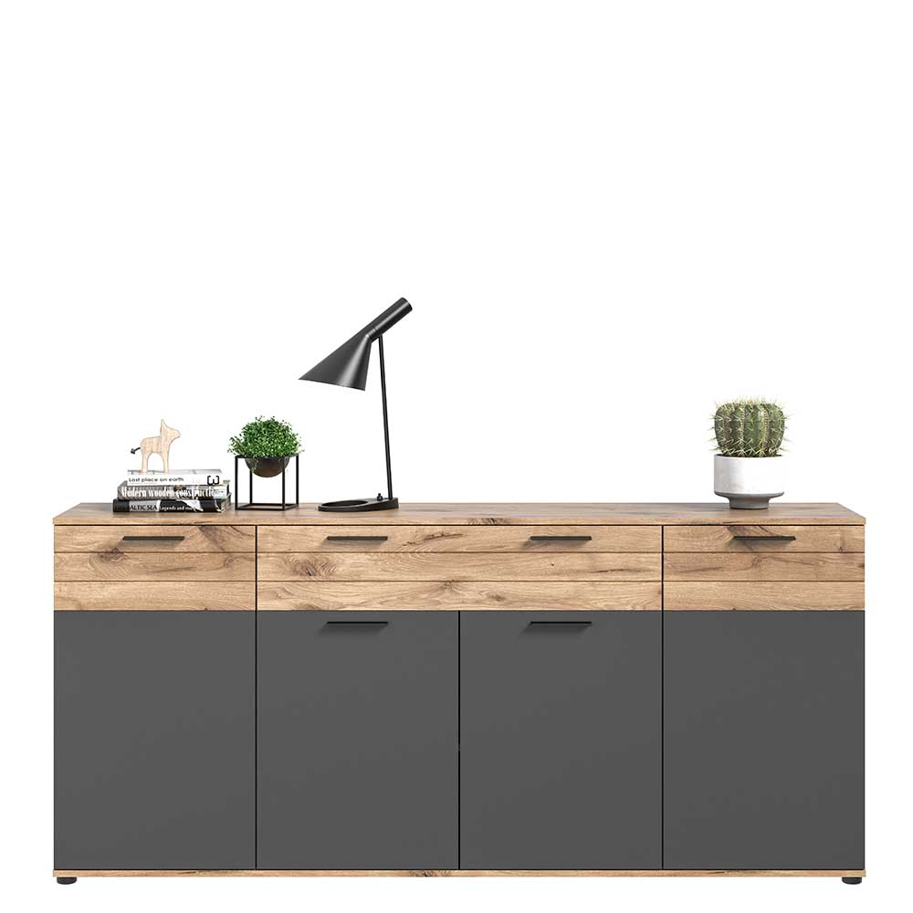 Sideboard & zwei Vitrinenschränke Set - Lucios (dreiteilig)