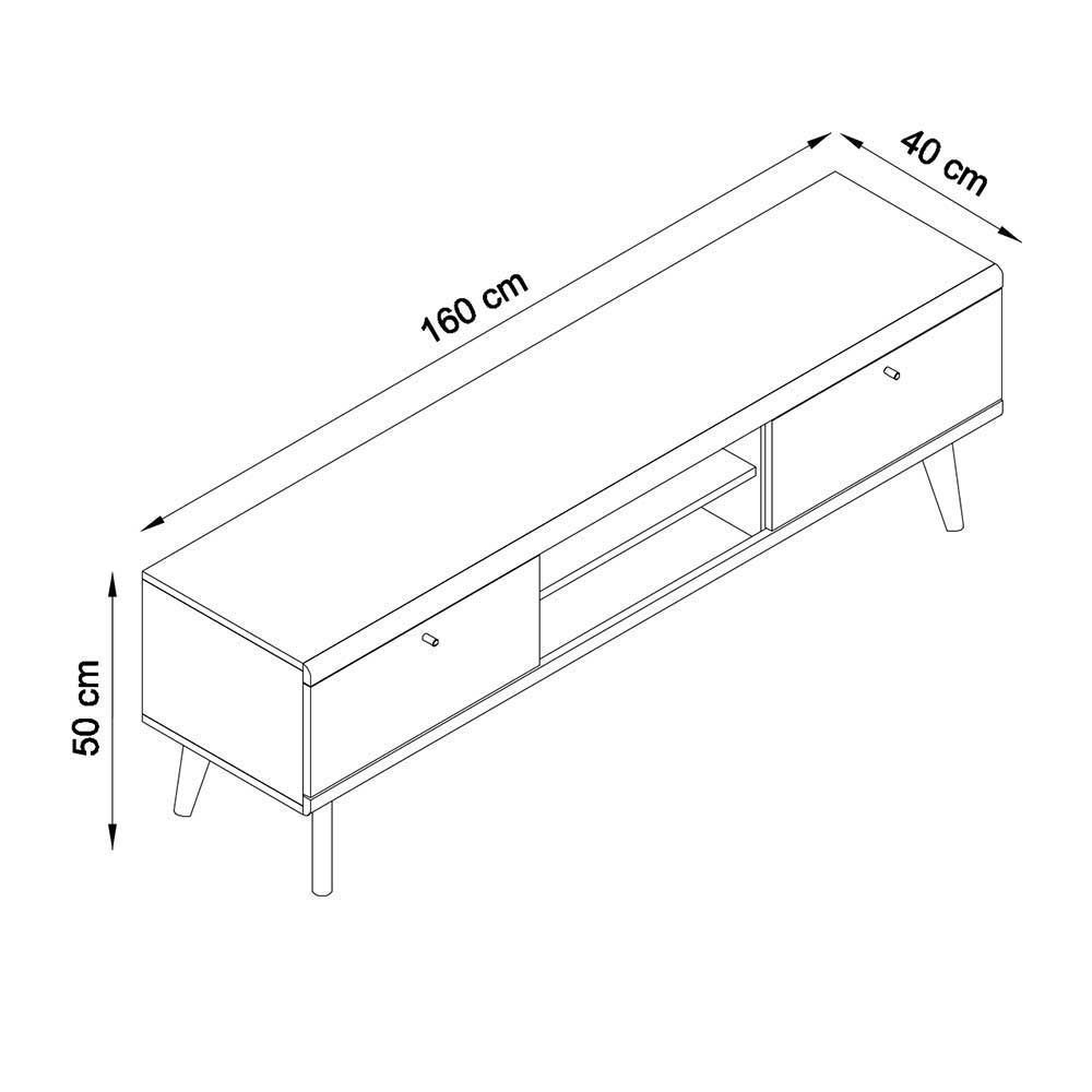 Scandi Möbel Set für Wohnzimmer - Cablos (fünfteilig)