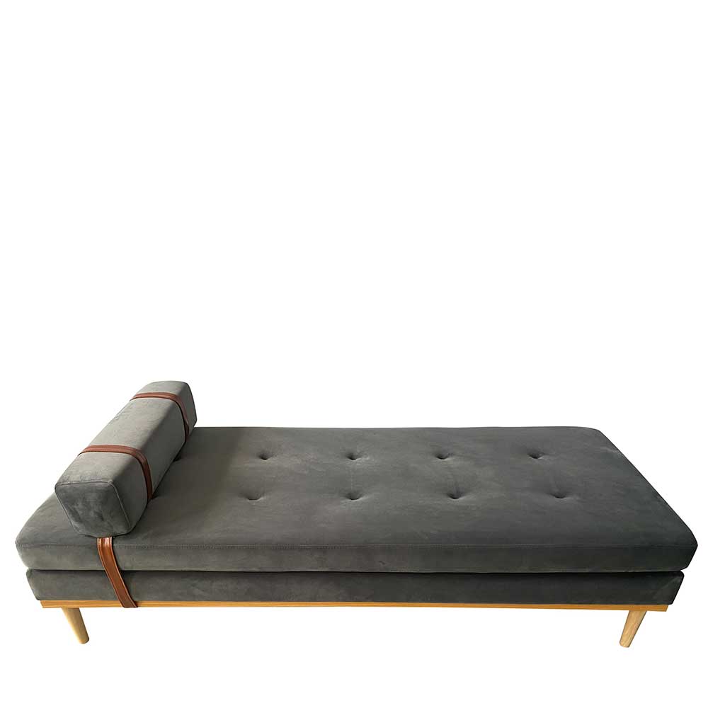 Retrostyle Liege Daybed in Grau Samt - Fiorentina