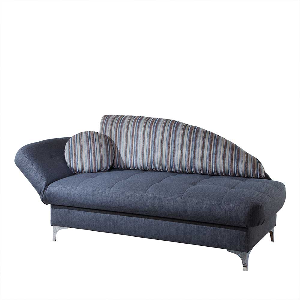 182x79x86 Federkern Schlafsofa in Blau - Curtici