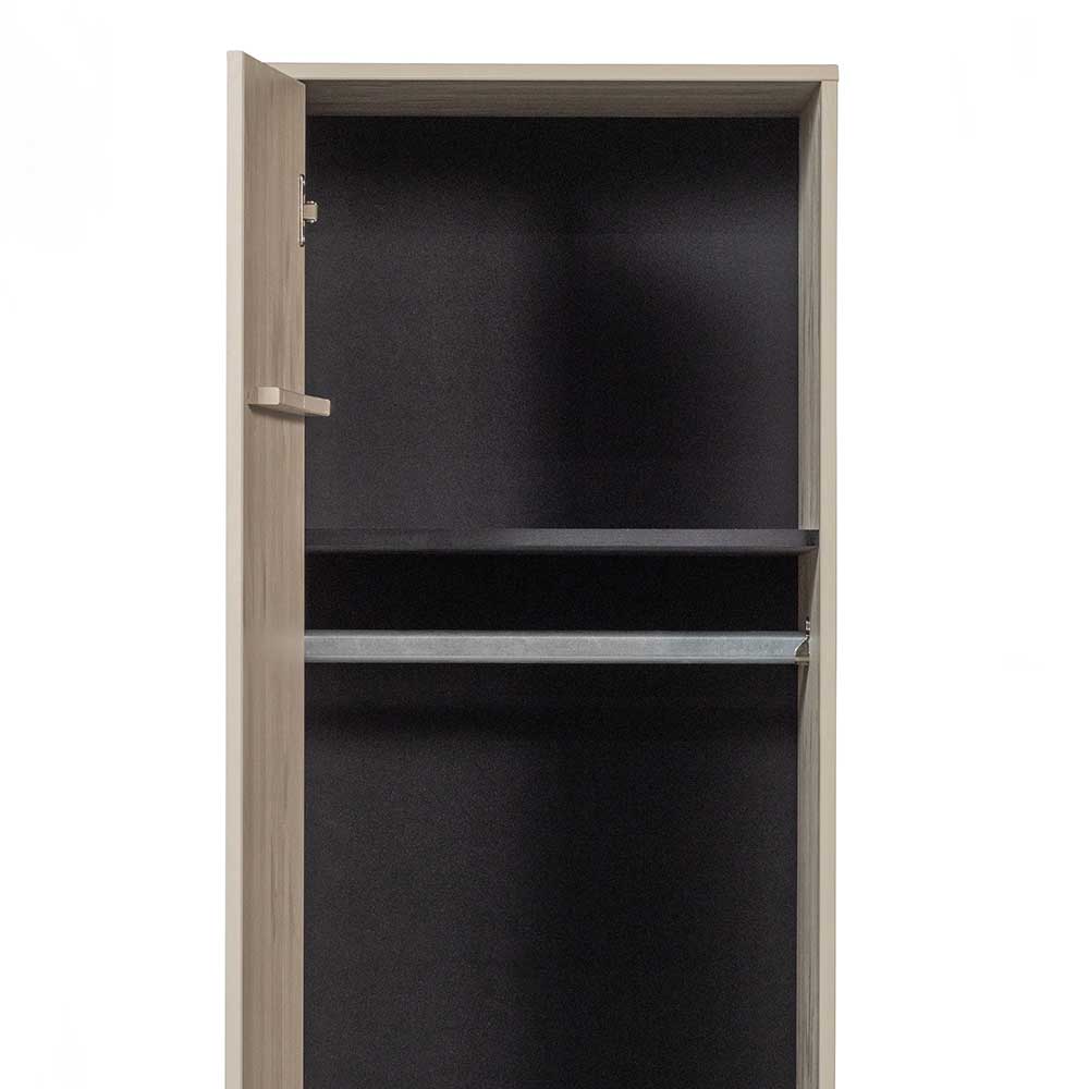 50x200x58 Schmaler Kleiderschrank 1-türig - Career