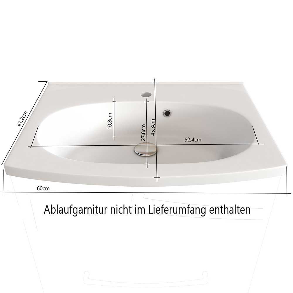 60 cm Waschplatz & Unterschrank - Arazony (dreiteilig)