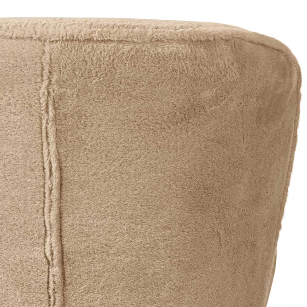 Loungesessel aus Webplüsch Beige - Fermona