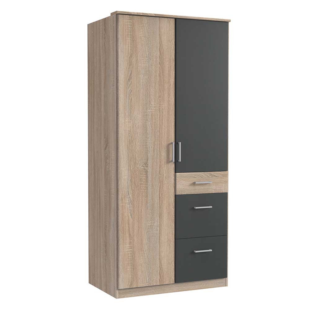 Schlafzimmerkleiderschrank im Holz Look - Danah