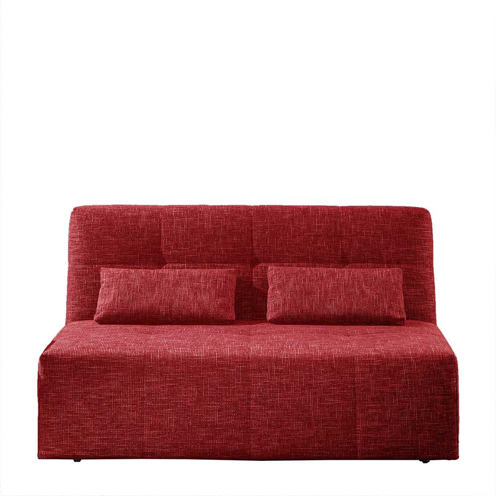 Rotes Sofa mit Schlaffunktion & Bettkasten - Atan