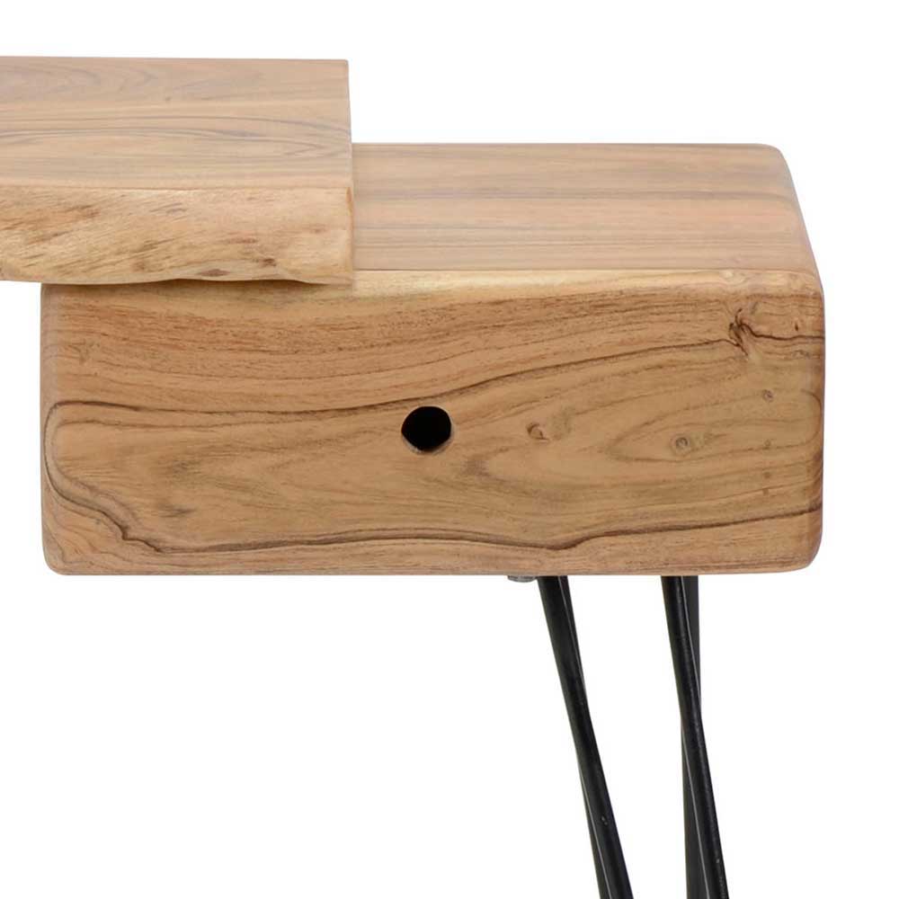 Design Nachttisch Set Hera mit Holz Akazie (2er Set)