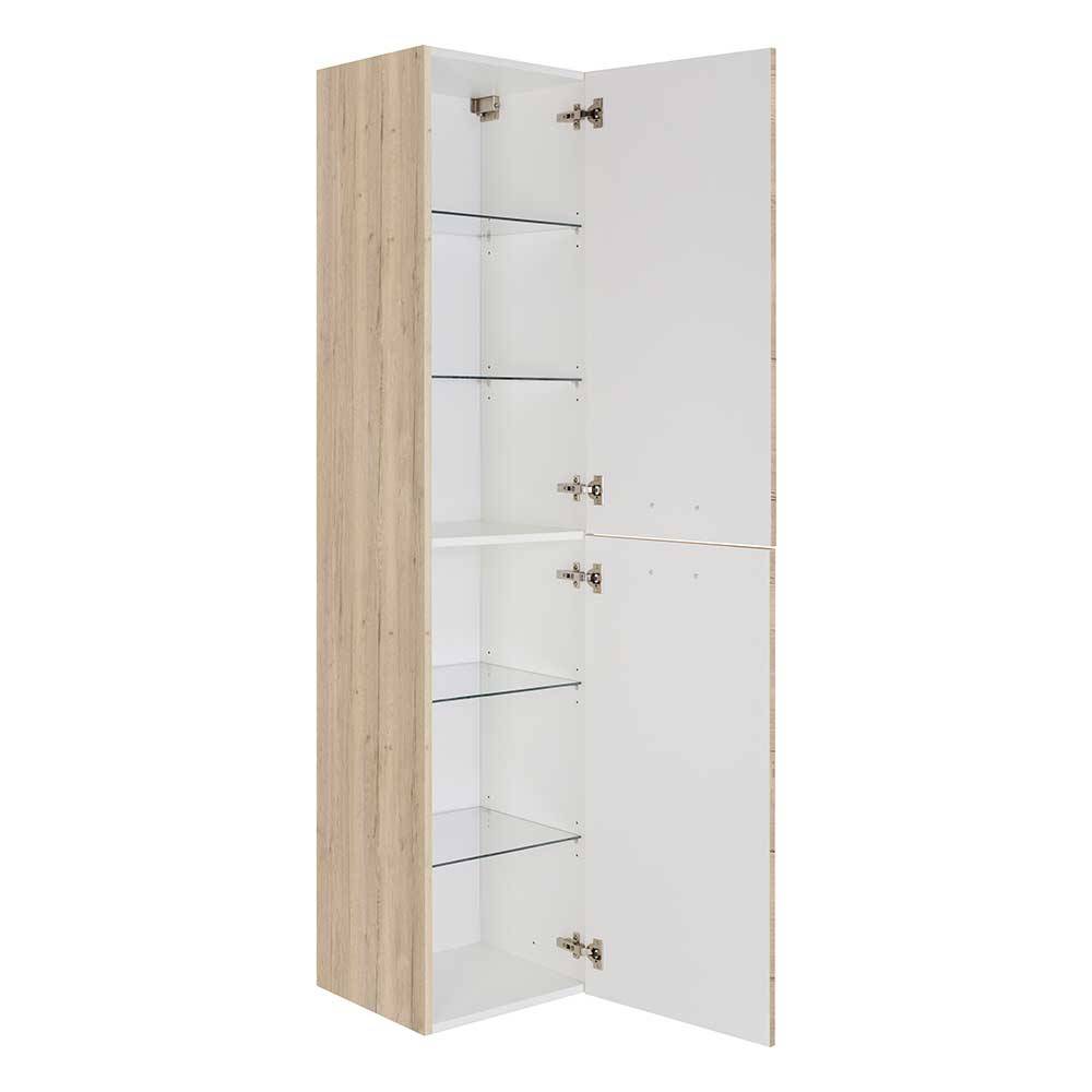 2-türiger Badezimmer-Hochschrank modern - Scontira