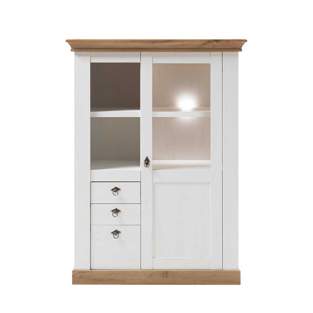 102x139x44 Landhaus Highboard zweifarbig - Diatara I