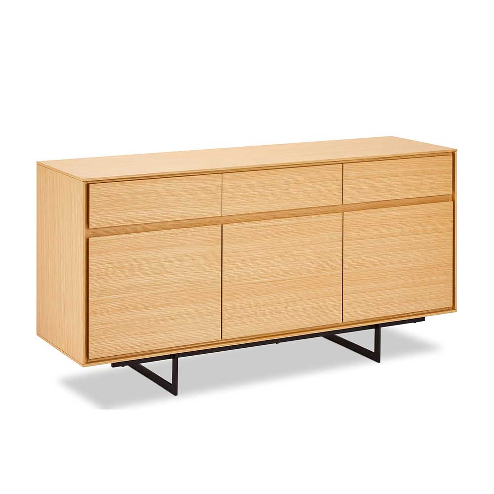 155x82x45 Sideboard mit Eiche furniert - Ajanda