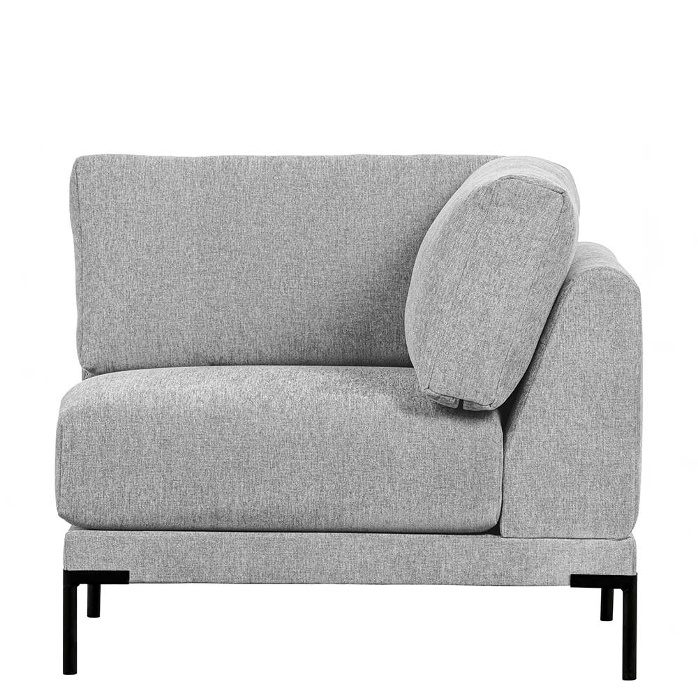 Modulares Sofa Eckelement in Hellgrau - Horedion