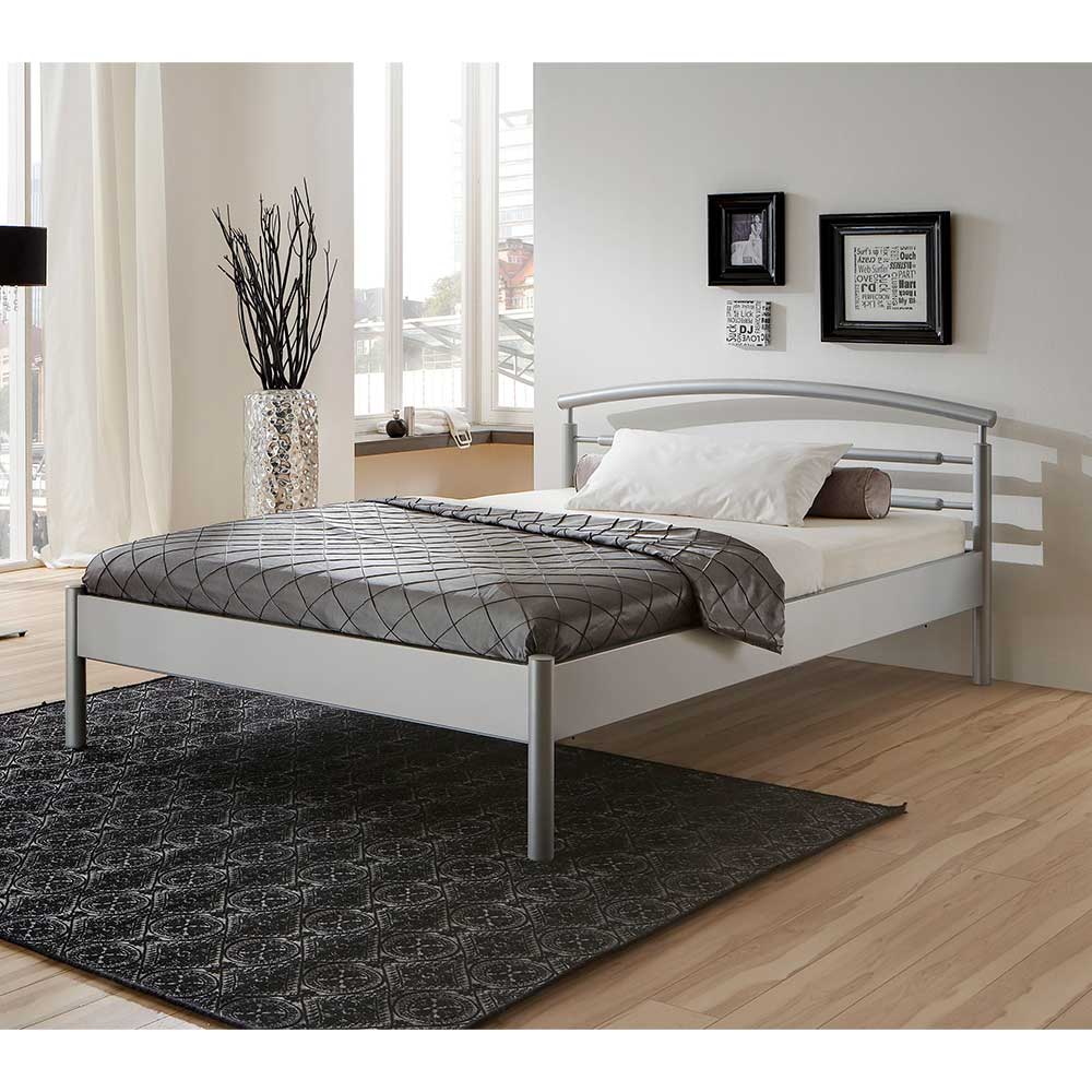 Metallbett Matilda in Grau