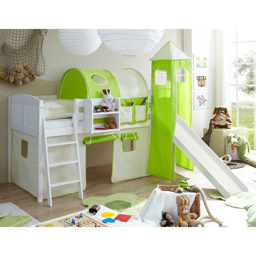 Kinderzimmer Spielbett mit Rutsche - Adnine